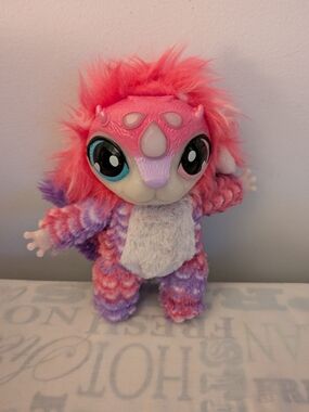 F27 Magic Mixies 7" Interactive Mixie Plush Stuffed Animal Toy Works Pink Purple